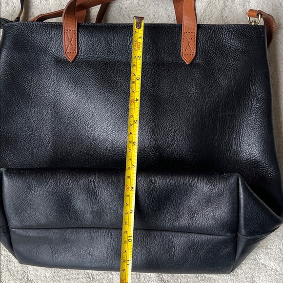 Madewell black and tan zip-top transport tote - Picture 5 of 11